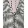 imageSHENHE Womens Striped Tie Front Top Open Back Deep V Halter Sexy Going Out Y2k Crop TopBlack