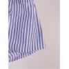 imageSHENHE Womens Striped Tie Front Top Open Back Deep V Halter Sexy Going Out Y2k Crop TopBlue