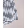 imageSHENHE Womens Striped Tie Front Top Open Back Deep V Halter Sexy Going Out Y2k Crop TopDark Blue
