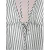 imageSHENHE Womens Striped Tie Front Top Open Back Deep V Halter Sexy Going Out Y2k Crop TopGreen