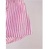 imageSHENHE Womens Striped Tie Front Top Open Back Deep V Halter Sexy Going Out Y2k Crop TopHot Pink