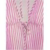 imageSHENHE Womens Striped Tie Front Top Open Back Deep V Halter Sexy Going Out Y2k Crop TopHot Pink