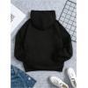 imageSHENHE Girls Coffee Graphic Hoodie Drop Shoulder Hooded Sweatshirts Casual Long Sleeve PulloversBlack