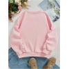 imageSHENHE Girls Crewneck Cute Smile Face Cartoon Graphic Sweatshirts Long Sleeve Loose PulloversPink