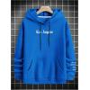 imageSHENHE Mens Graphic Hooded Sweatshirt Oversized Letter Print Casual Hoodie PulloverBlue