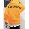 imageSHENHE Mens Graphic Hooded Sweatshirt Oversized Letter Print Casual Hoodie PulloverYellow