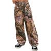 imageSHENHE Girls Camo High Waisted Wide Leg Jeans Loose Casual Long Denim Pants StreetwearKhaki