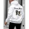 imageSHENHE Mens Oversized Graphic Hooded Sweatshirt Letter Figure Print Hoodie Pullover TopWhite