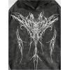 imageSHENHE Mens Washed Graphic Hoodie Long Sleeve Loose Goth Hooded Sweatshirt Streetwear Black Small