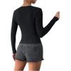 imageSHENHE Womens Ribbed Knit Button Down V Neck Lightweight Cropped Cardigan SweaterBlack