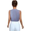 imageSHENHE Womens V Neck Sleeveless Button Down Crop Vest Top Blazer Coat Office SuitBlue