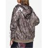 imageSHENHE Womens Zip Up Camo Hoodie Y2k Vintage Ribbon Bow Graphic Sweatshirt JacketBrown