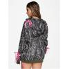 imageSHENHE Womens Zip Up Camo Hoodie Y2k Vintage Ribbon Bow Graphic Sweatshirt JacketDark Green