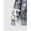 imageSHENHE Womens Zip Up Camo Hoodie Y2k Vintage Ribbon Bow Graphic Sweatshirt JacketGrey