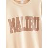 imageSHENHE Girls Cute Graphic Crewneck Sweatshirt Long Sleeve Drop Shoulder Pullover Shirt TopsApricot