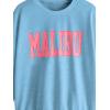 imageSHENHE Girls Cute Graphic Crewneck Sweatshirt Long Sleeve Drop Shoulder Pullover Shirt TopsLight Blue
