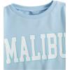 imageSHENHE Girls Cute Graphic Crewneck Sweatshirt Long Sleeve Drop Shoulder Pullover Shirt TopsLight Blue White