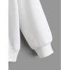 imageSHENHE Girls Cute Graphic Crewneck Sweatshirt Long Sleeve Drop Shoulder Pullover Shirt TopsWhite