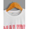 imageSHENHE Girls Cute Graphic Crewneck Sweatshirt Long Sleeve Drop Shoulder Pullover Shirt TopsWhite