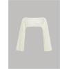 imageSHENHE Girls Hollow Out Crochet Knit Sweater Boat Neck Sheer Shrug Crop Sweater Cover UpWhite