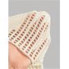 imageSHENHE Girls Hollow Out Crochet Knit Sweater Boat Neck Sheer Shrug Crop Sweater Cover UpWhite