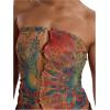 imageSHENHE Womens Sexy Mesh Top Sheer Colorful Strapless Psychedelic Ring Cropped Tube Top Rave OutfitsMulticolor