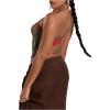 imageSHENHE Womens Sexy Mesh Top Sheer Colorful Strapless Psychedelic Ring Cropped Tube Top Rave OutfitsMulticolor