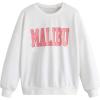 imageSHENHE Girls Cute Graphic Crewneck Sweatshirt Long Sleeve Drop Shoulder Pullover Shirt TopsWhite