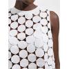 imageSHENHE Womens Asymmetrical Vest Top See Through Circular Embroidered Crew Neck Sleeveless Vest Crop TopWhite