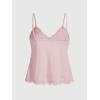 imageSHENHE Womens Coquette Bow Babydoll Top Lace Trim Heart Eyelet Cute Camisole Tank TopPink