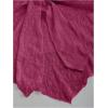 imageSHENHE Womens Floral Lace Halter Backless Tie Front Bow Asymmetrical Crop TopHot Pink