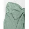 imageSHENHE Womens Floral Lace Halter Backless Tie Front Bow Asymmetrical Crop TopMint Green