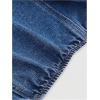 imageSHENHE Womens Halter Neck Denim Wrap Top Side Tie Backless Vintage Jean Top ShirtBlue