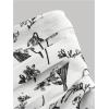 imageSHENHE Womens Floral Print Ruffle Hem Top Strapless Ruched Smocked Cute Peplum TopBlack