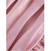 imageSHENHE Womens Floral Print Ruffle Hem Top Strapless Ruched Smocked Cute Peplum TopLight Pink