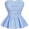 Striped Blue White