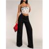 imageSHENHE Womens Color Block Sheer Lace Crop Cami Top Slim Fitted Spaghetti Strap Sexy Summer TopWhite and Black