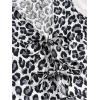 imageSHENHE Womens Leopard Vest Top Tie Front Animal Print Sleeveless Vintage Fashion Vest Crop TopBlack