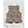 imageSHENHE Womens Leopard Vest Top Tie Front Animal Print Sleeveless Vintage Fashion Vest Crop TopFloral Pink