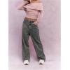 imageSHENHE Womens Off The Shoulder Long Sleeve Top Sexy Ruched Fitted Tee Y2k Fold Over Dressy TshirtPink