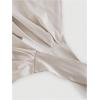 imageSHENHE Womens Satin Wrap Ruched Tie Side Tank Top Deep V Neck Sleeveless Elegant BlouseApricot