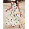 imageSHENHE Womens Smocked Sleeveless Flowy Tribal Print Summer Boho Vacation Maxi DressMulticolor