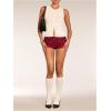 imageSHENHE Womens Sparkly Sequin Shorts Y2k Low Rise Sexy Glitter Party Rave Club ShortsBurgundy