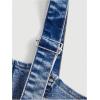 imageSHENHE Womens Zip Up Denim Top Adjustable Strap Sleeveless Jean Crop Top with PocketsDark Wash