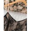 imageSHENHE Womens Plus Size Floral Lace Lined Camisole Spaghetti Strap V Neck Elegant Cami TankBlack