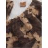 imageSHENHE Womens Fuzzy Pajamas Bear Print Puffy Tank and Shorts 2 Piece Cute Pajama SetMocha Brown