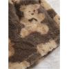 imageSHENHE Womens Fuzzy Pajamas Bear Print Puffy Tank and Shorts 2 Piece Cute Pajama SetMocha Brown