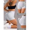 imageSHENHE Womens Leopard Biker Shorts Tummy Control Scrunch Butt Seamless Workout Yoga ShortsLight Grey