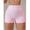 imageSHENHE Womens Leopard Biker Shorts Tummy Control Scrunch Butt Seamless Workout Yoga ShortsPink