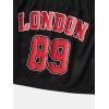 imageSHENHE Womens Jersey Crop Top Y2K Mesh Overlay Graphic Sleeveless Workout Jersey ShirtsBlack
